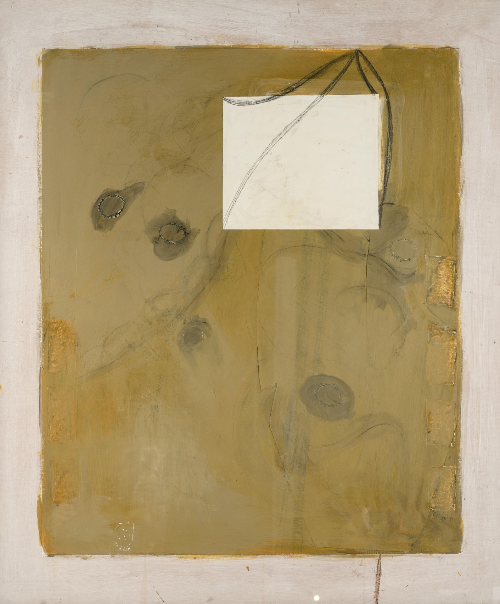 Arjanne van der Spek (1958), 'Zwaarmoed / Verdwijnpunt', 1991, 92 x 107 cm Arjan&hellip;