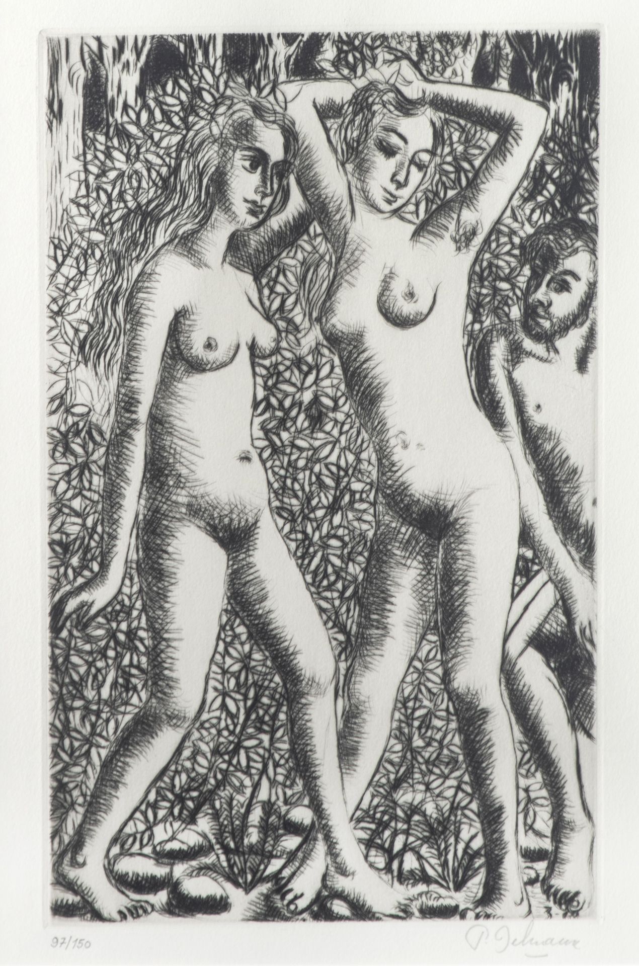Paul Delvaux (1897-1994),'Le voyeur', No 97/150, 19,5 x 29,5 cm Paul Delvaux (18&hellip;