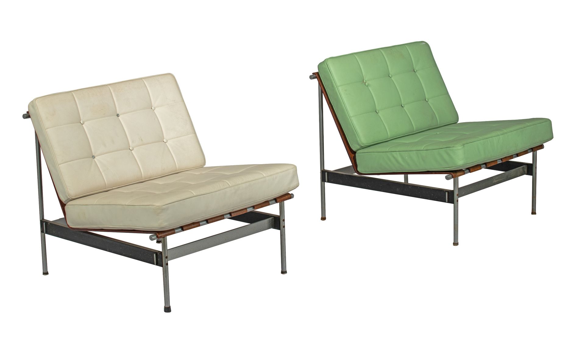 A pair of design chairs by Kho Liang Le for Artifort, H 71 - W 72 cm Un par de s&hellip;