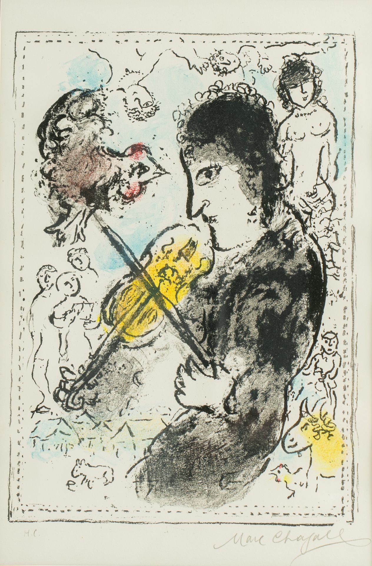 Marc Chagall (1887-1985), untitled, lithograph, H.C., 35 x 49 cm Marc Chagall (1&hellip;