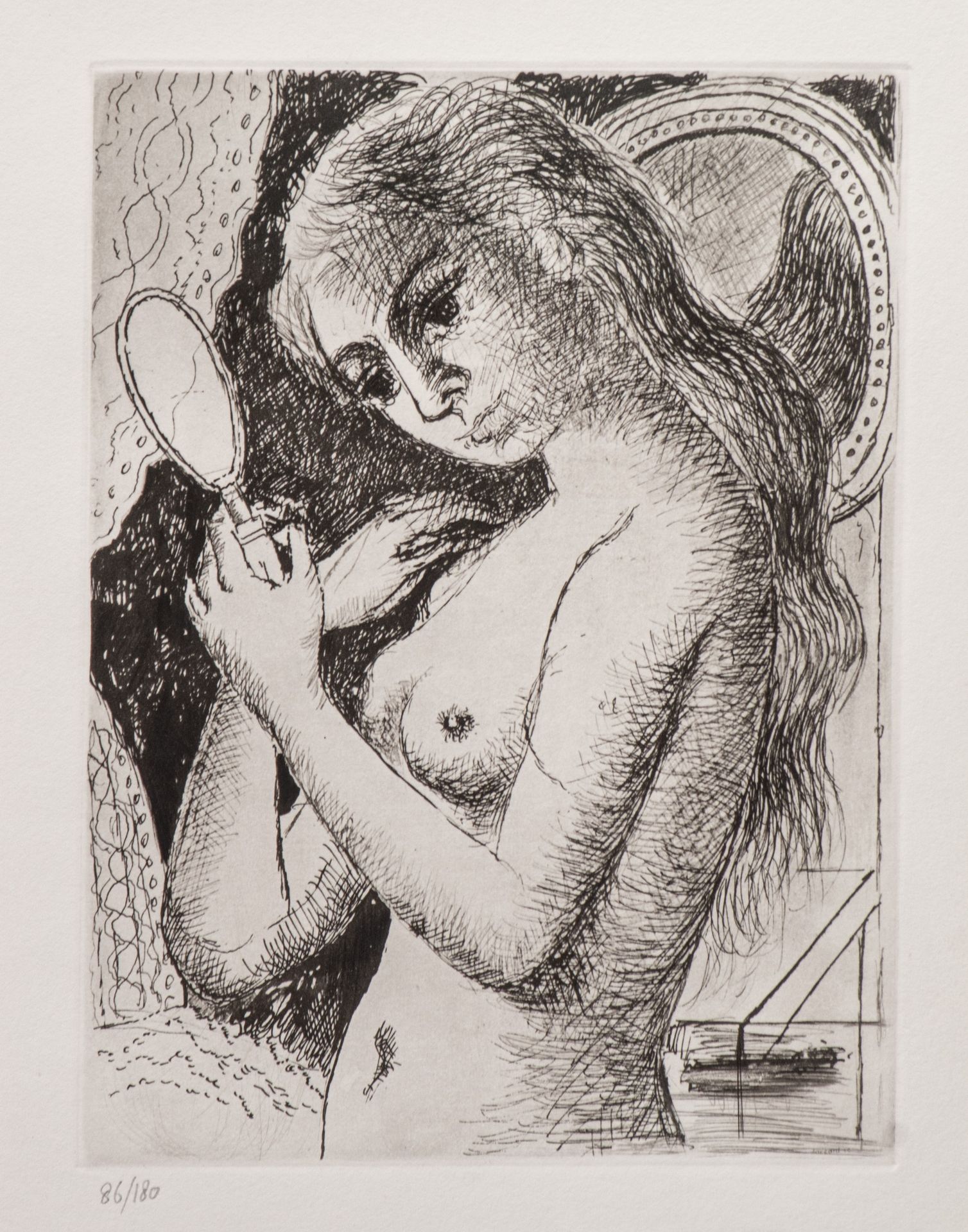 Paul Delvaux (1897-1994), 'Nuits sans Sourire', 1970, etching, No 86/180 cm (+) &hellip;
