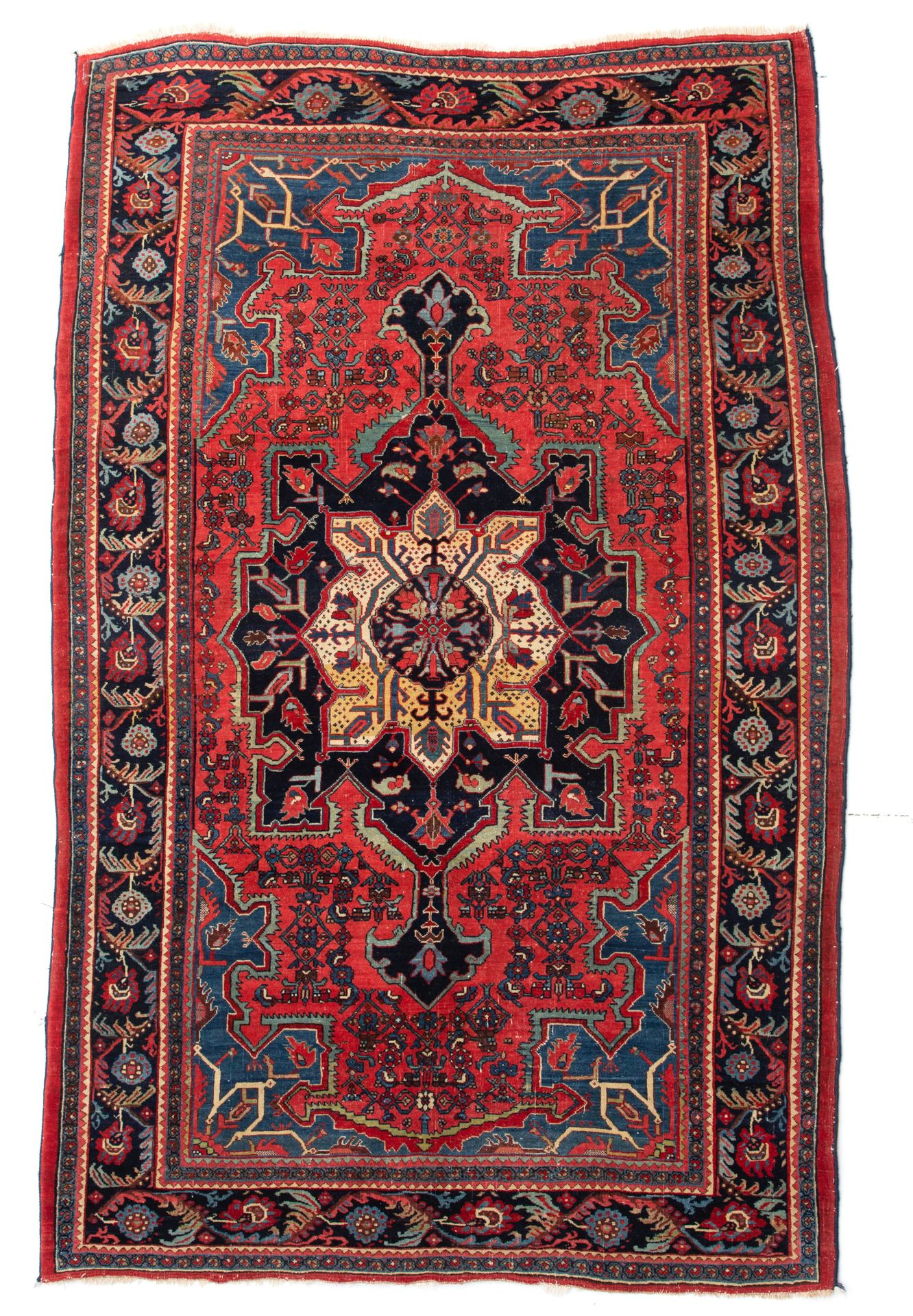 An Oriental Bijar rug, Iran, 1930's, 138 x 216 cm 一块东方的Bijar地毯，伊朗，1930年代，138 x 2&hellip;