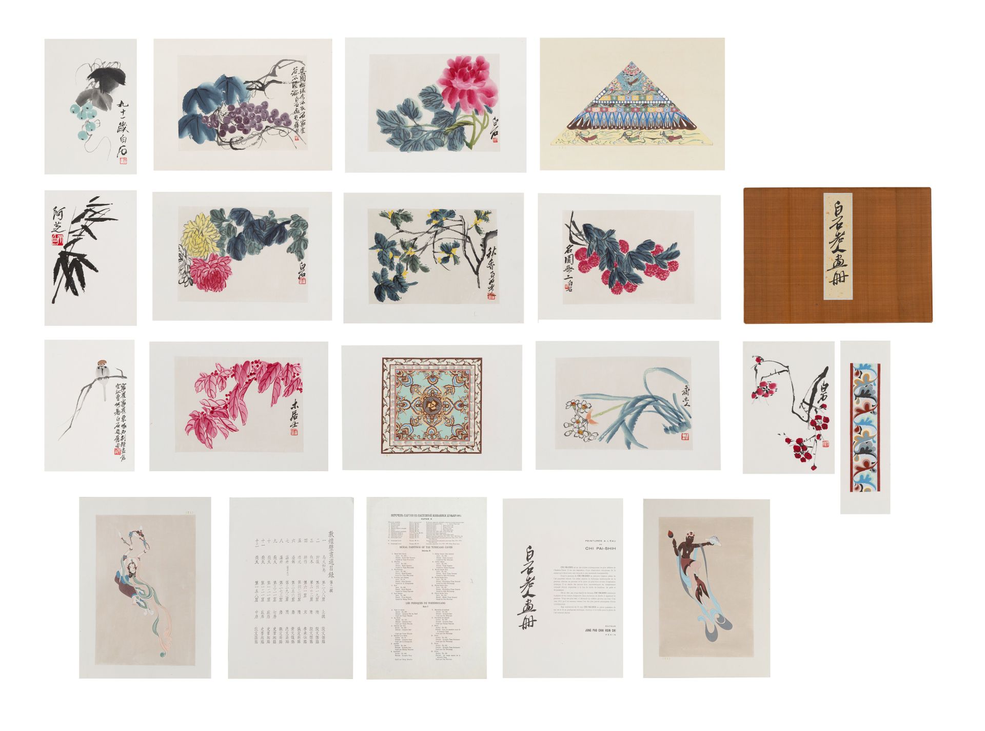 An album and five individual Chinese ink and colour on paper, of various artists&hellip;