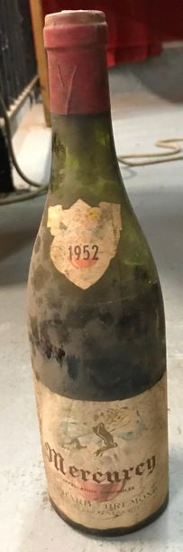 Null Une bouteille Mercurey 1952.
Niveau bas.