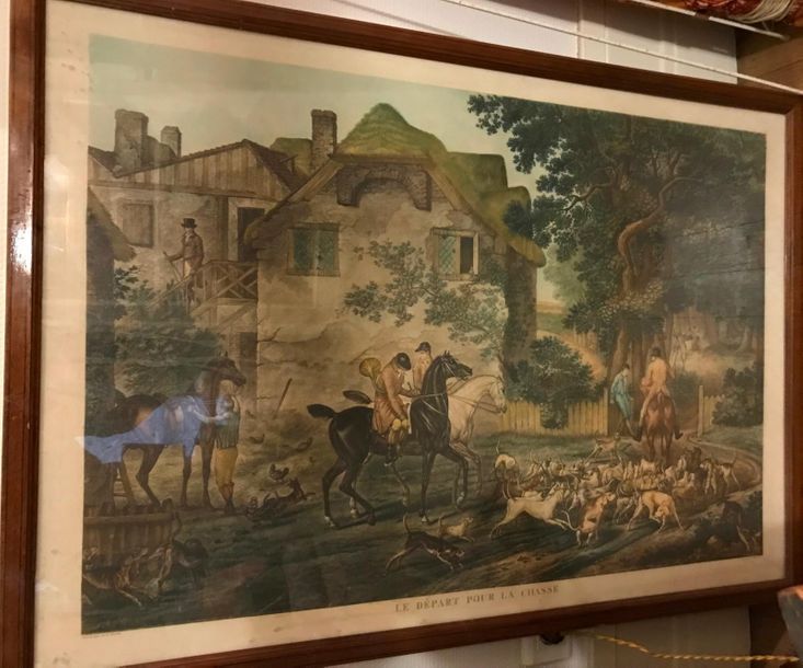 Null "Le départ pour la chasse"
Gravure en couleur d'après Carle VERNET (1758-18&hellip;