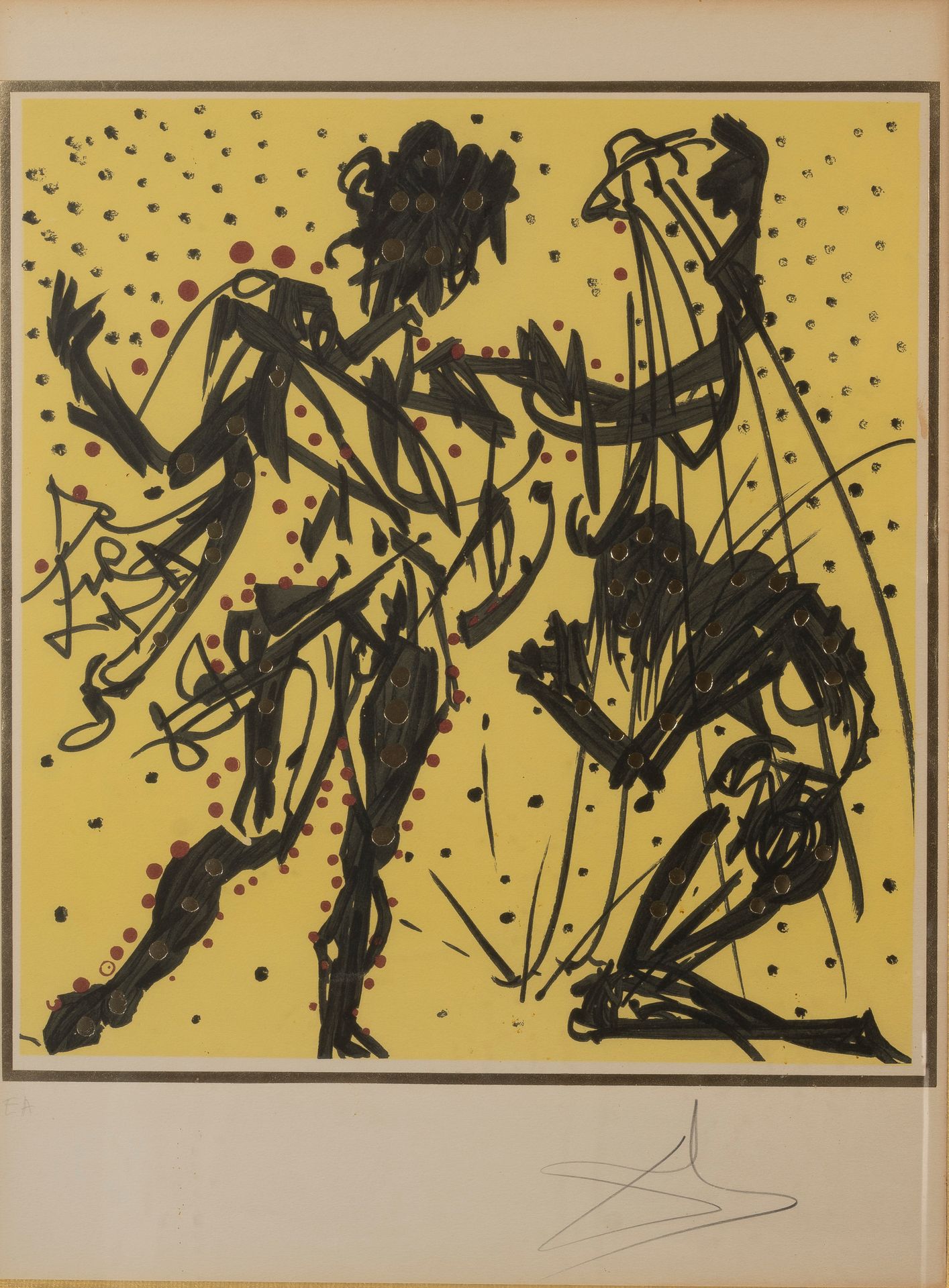 Null 萨尔瓦多-达利(1904-1989)

圆桌骑士

彩色石板画，已签名，并以铅笔注明艺术家的证明。

62 x 46 cm 正在观看