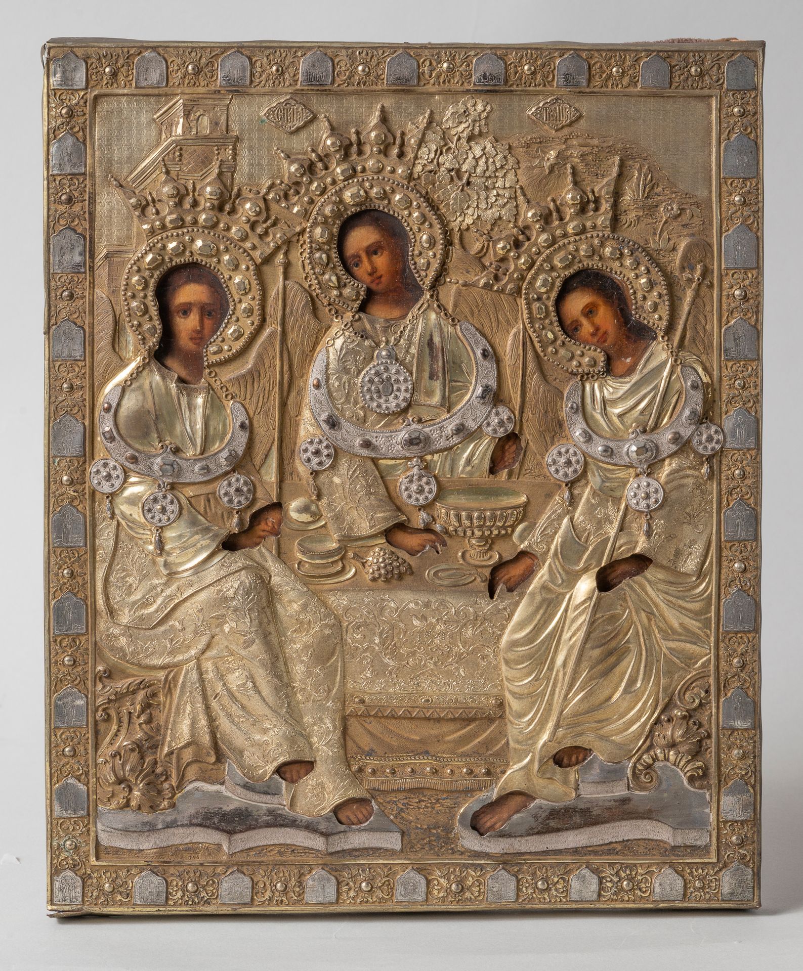 Null La Trinità dell'Antico Testamento

Icona russa, 20° sec.

Tecnica mista su &hellip;