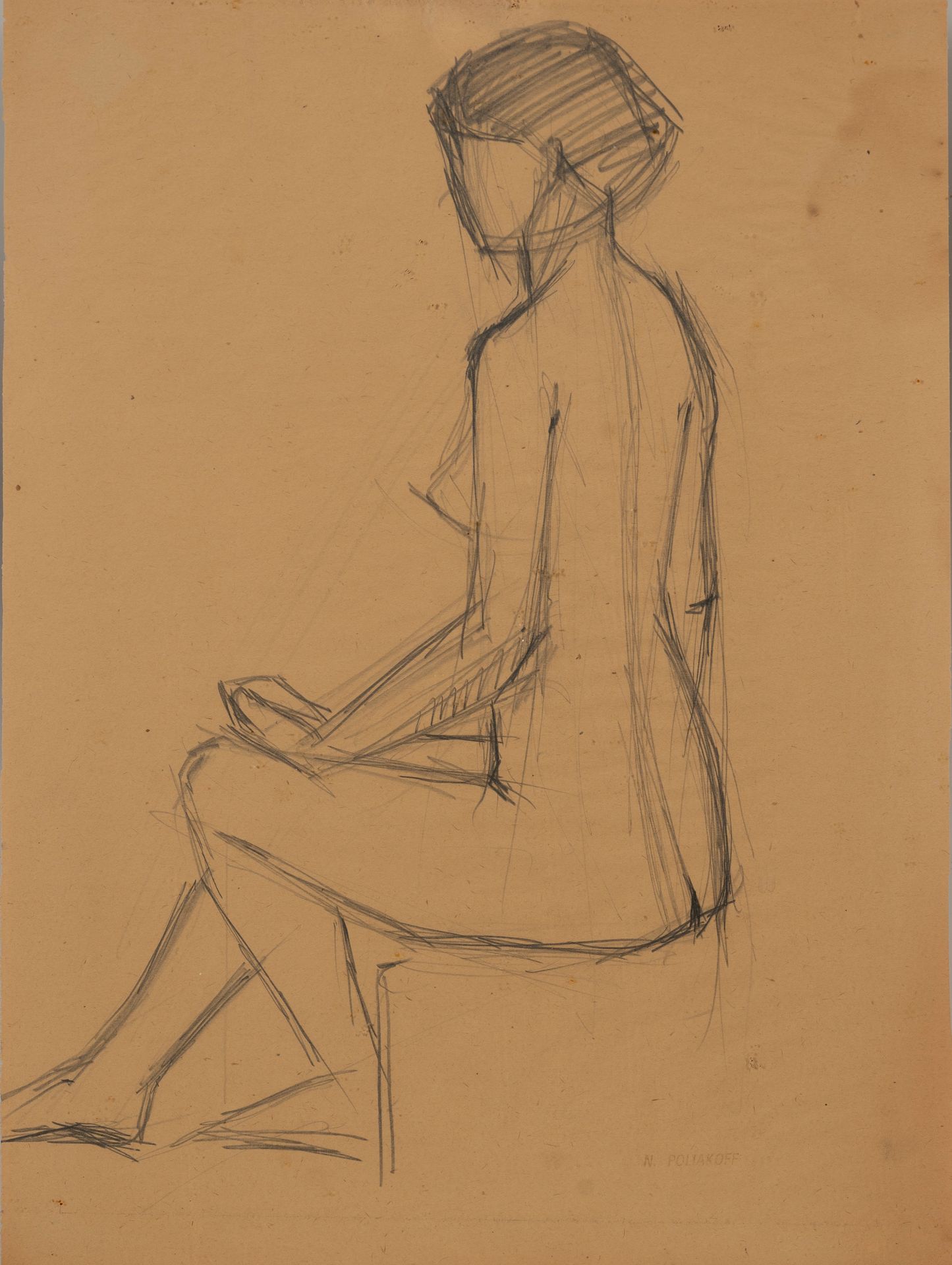 Null 尼古拉-波利亚科夫 (1899-1976)

裸体女人研究

铅笔画

右下方盖有印章。



污点，纸质绝缘。



40 x 29 cm