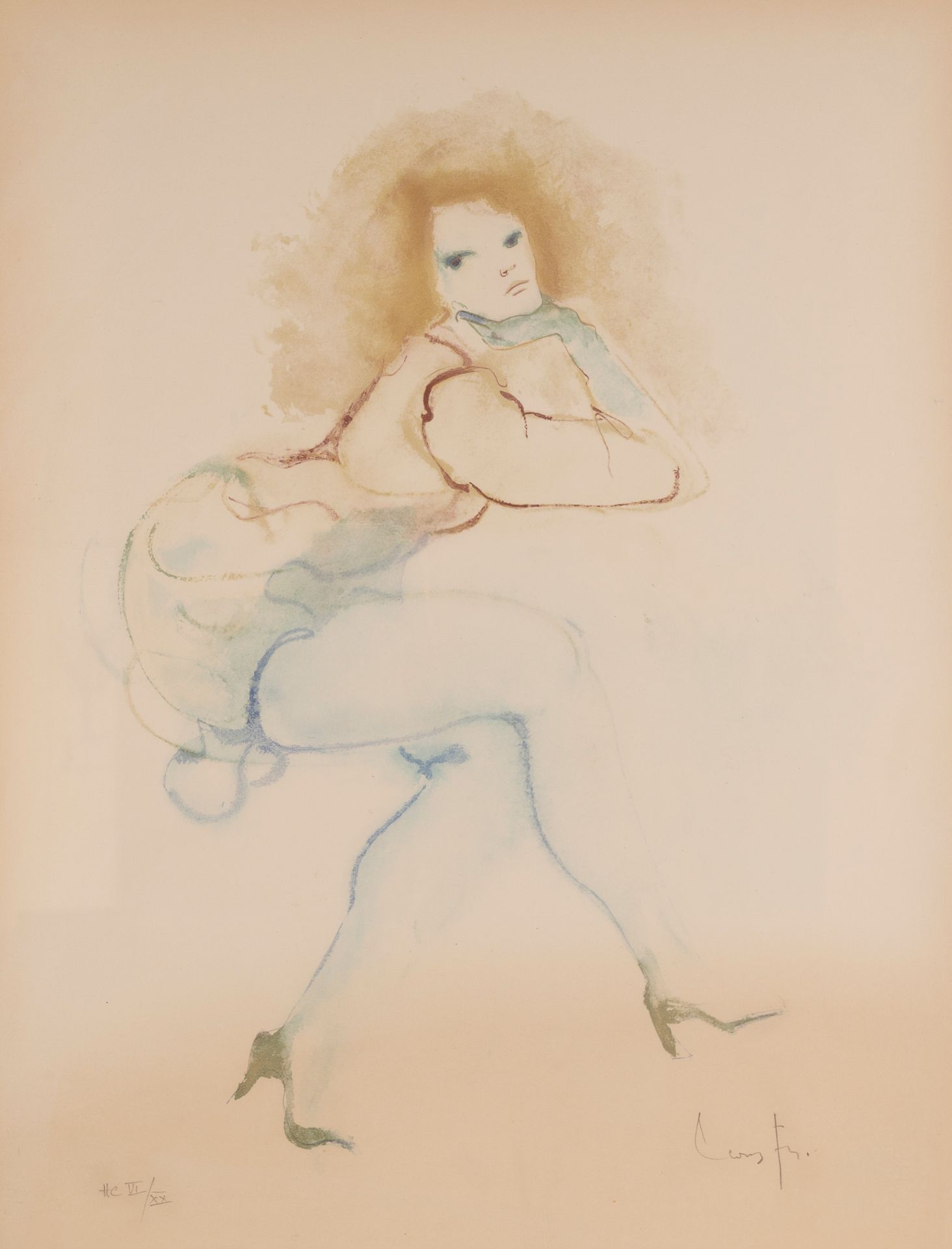 Null 莱昂诺-菲尼 (1907-1996)

角色

右下角有签名的拱形牛皮纸平版画，编号为VI/XX

64 x 68厘米