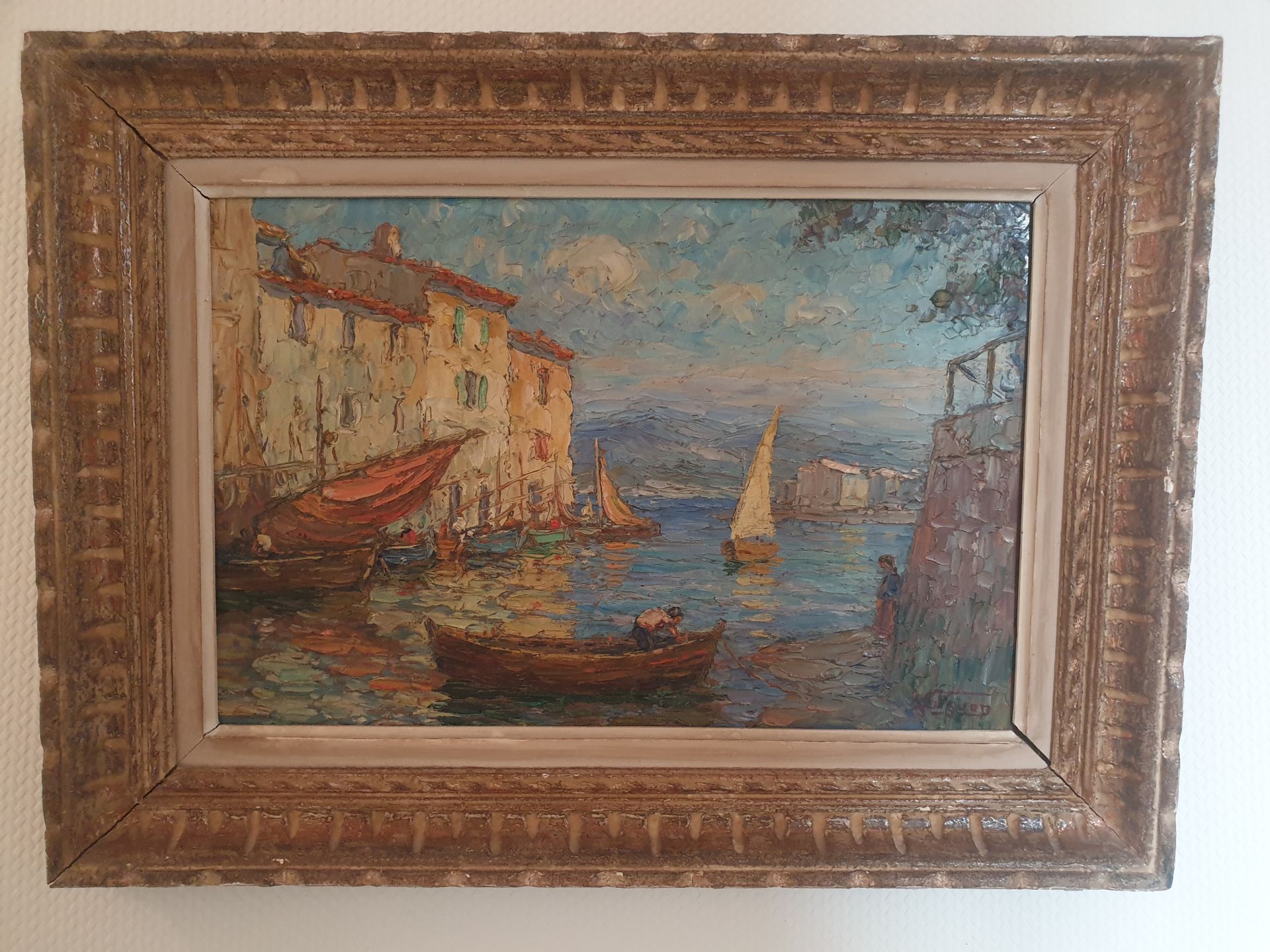 Null 
NON VENU Victor Louis CUGUEN (1882-1969)




Bateaux au port.




Huile su&hellip;