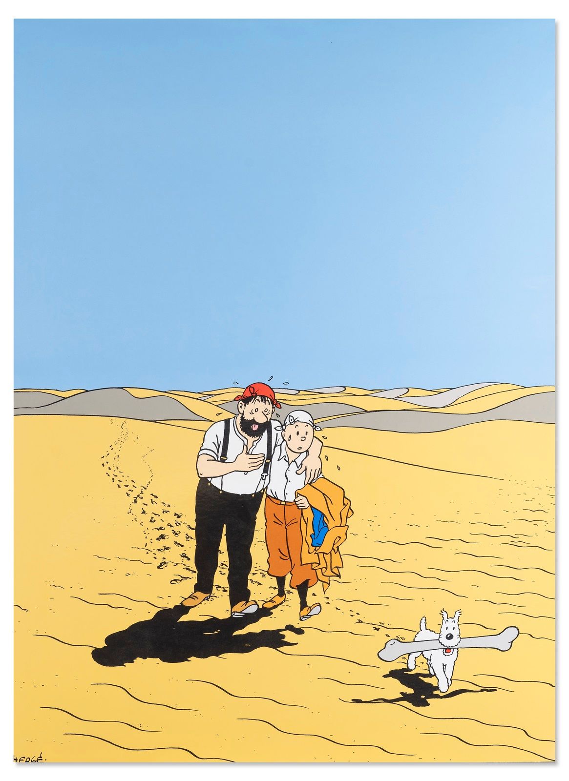 Null Herge / 比利时搪瓷


丁丁：金爪螃蟹》。


珐琅彩板 "沙漠"（1991年）


编号为39/70，装在盒子里（待清洗）。没有证书。极好的&hellip;