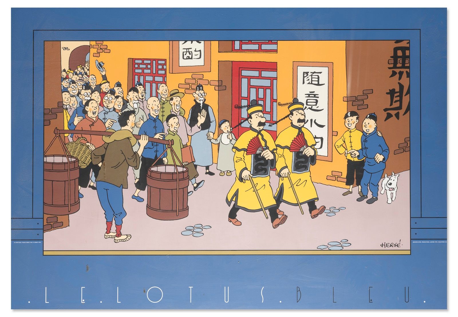Null Herge - Tintin 海报


-蓝莲花》海报，Inter制作档案馆，1992年，V.O收藏。


尺寸：100 x 70厘米。


有框架，&hellip;