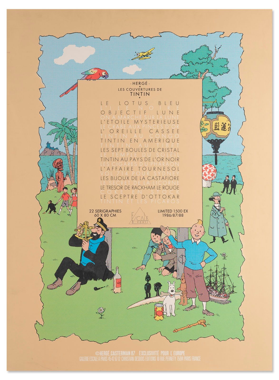 Null HERGÉ/TINTIN


Portfolio Escale (1986/1989), das die Serigraphien-Cover der&hellip;