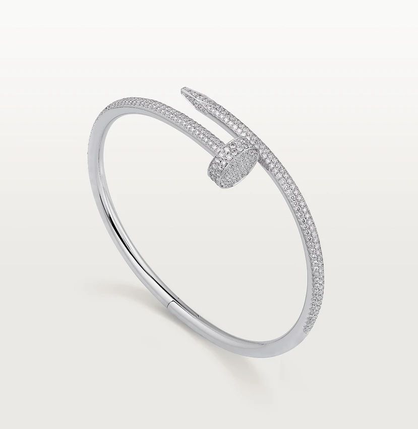 Null CARTIER

Just a Nail, Classic Bracelet in 750°/°° white gold set with diamo&hellip;