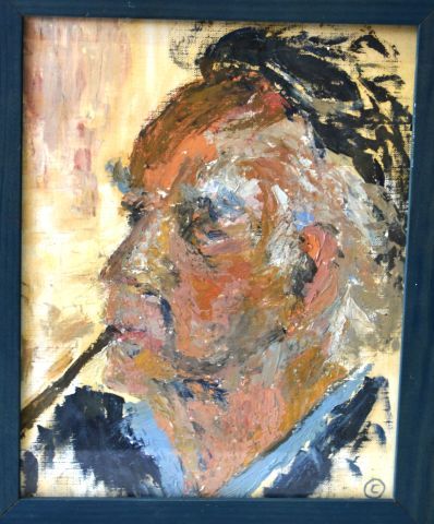 Null Portrait d'homme fumant
Huile sur toile monogrammé C en bas à droite
30 x 2&hellip;