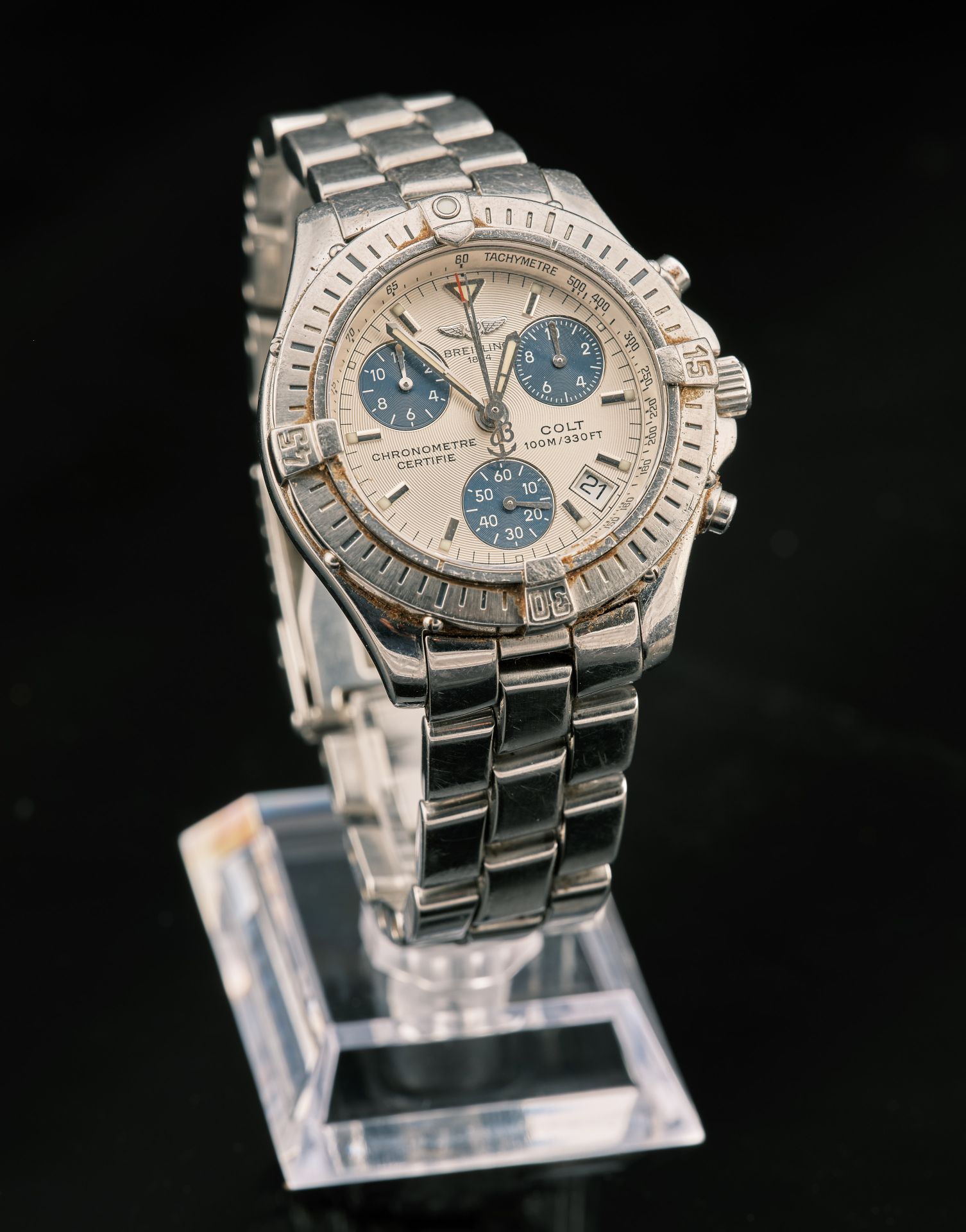 Null BREITLING

Colt - reference A73350 

Steel city chronograph watch with quar&hellip;