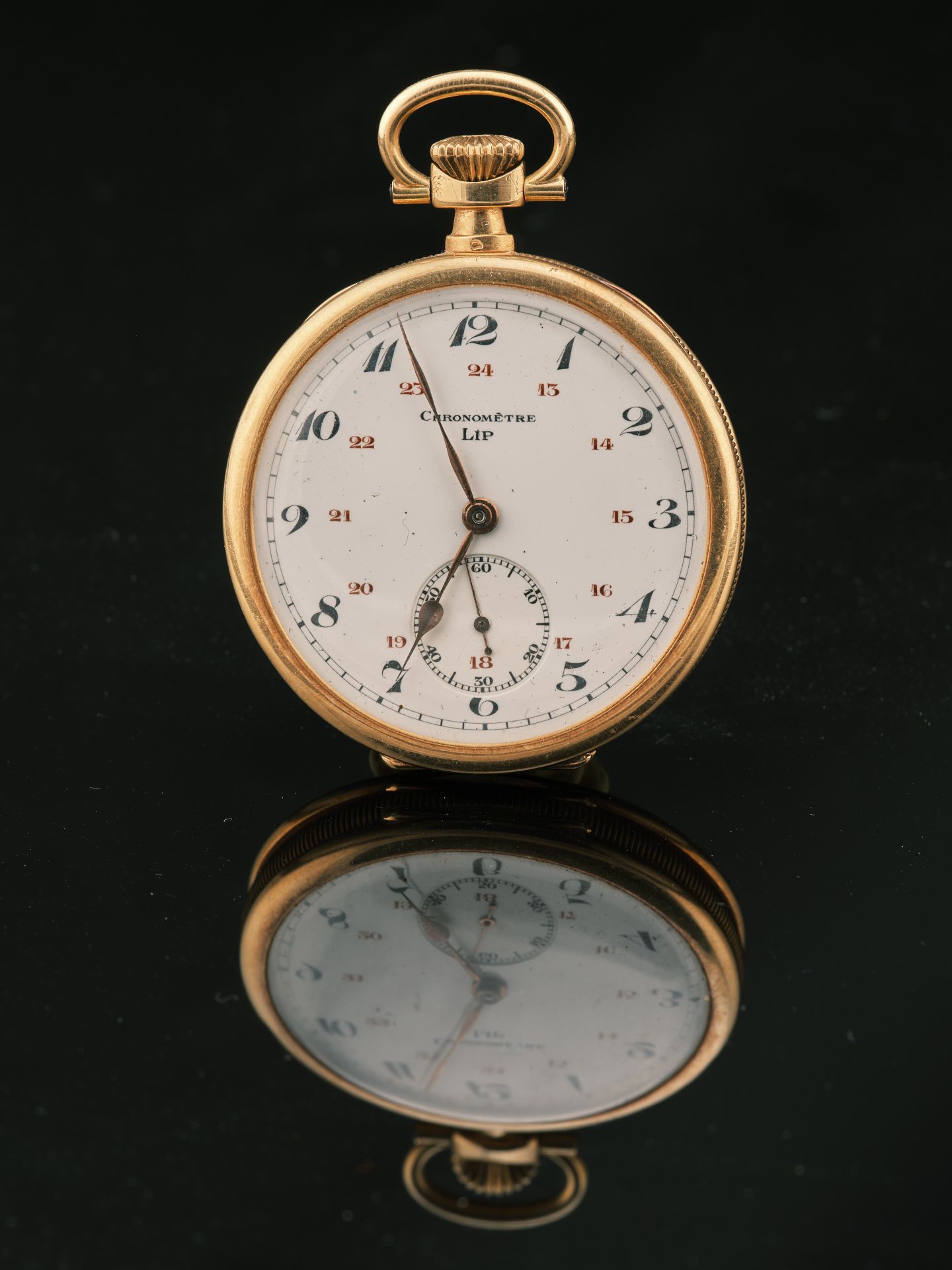 Null LIP

Pocket watch in yellow gold 18K 750 thousandth with mechanical movemen&hellip;