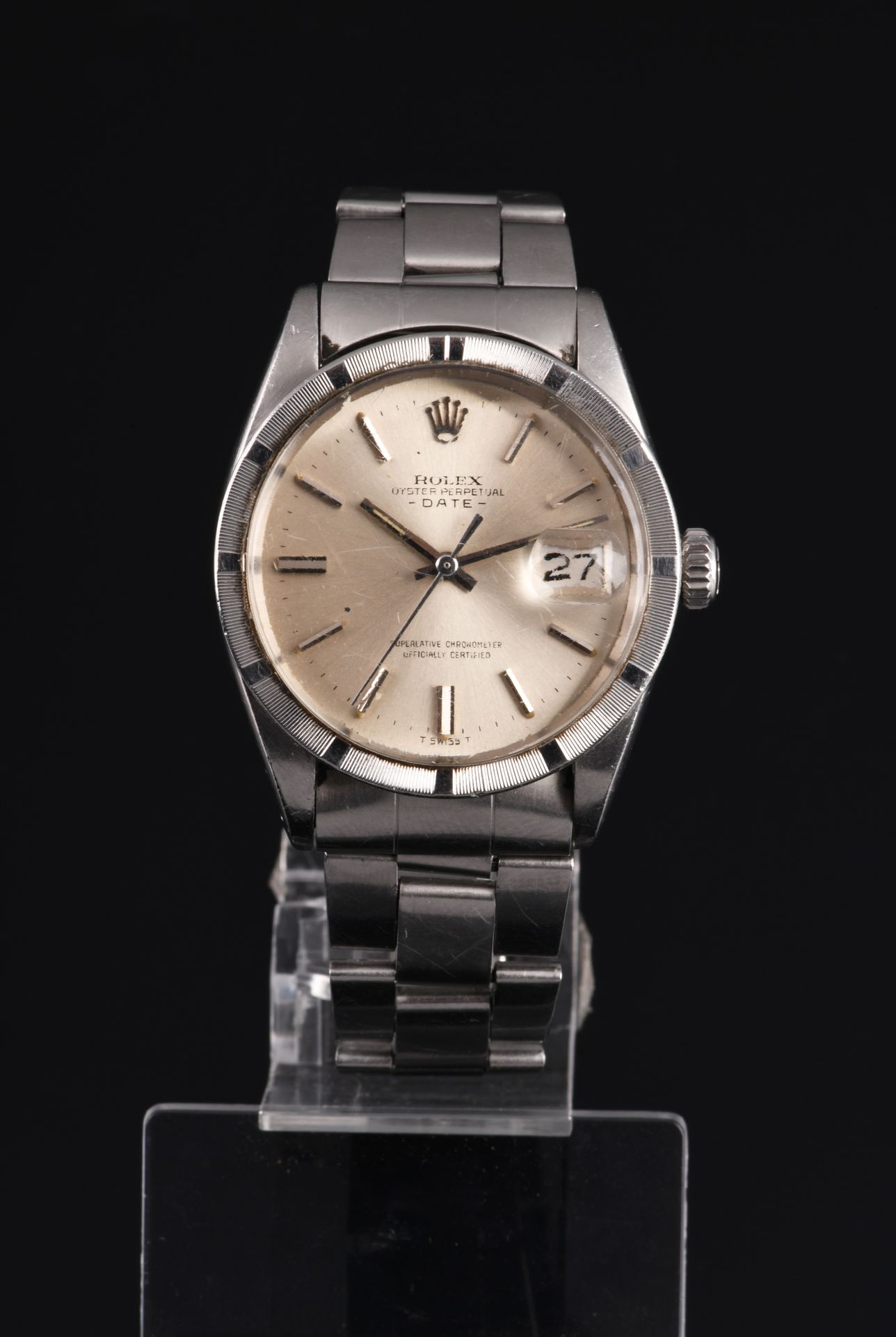 Null ROLEX

Oyster Perpetual Date

Reference 1501, circa 1978

Mixed steel watch&hellip;