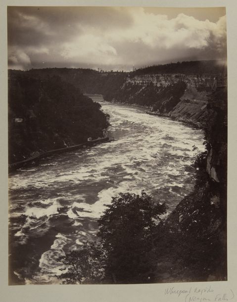 Null États-Unis, vues des chutes du Niagara, rapides de Whirpool 24,5 x 19 cm