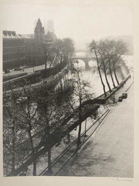 DOUCHAN STANIMIROVITCH (1912-1978) 
Notre-Dame de Paris et les quais de la Seine&hellip;