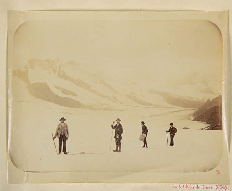 Null Alpinisme, «Sur le glacier de Gorner», vers 1880
Belle épreuve albuminée, m&hellip;