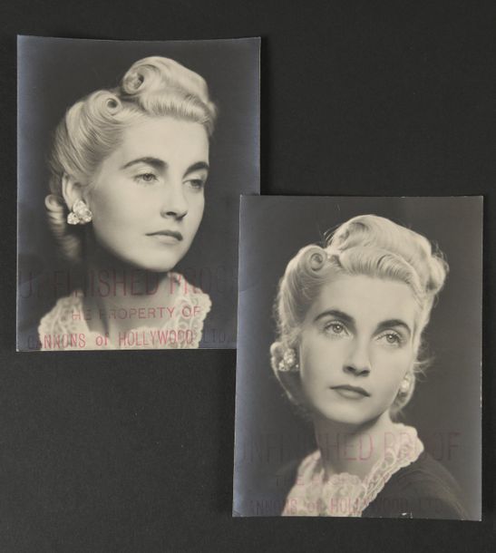 Null Deux portraits de Barbara HUTTON avant son mariage
Épreuves argentiques, ta&hellip;