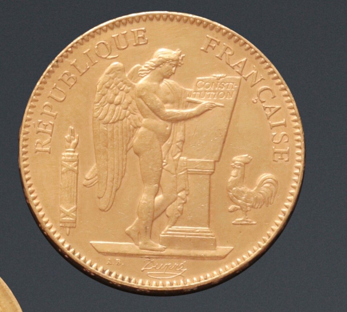 Null 第三共和国

50法郎金币，吉尼，1904年。A.巴黎。

16,10 g.

穿着。