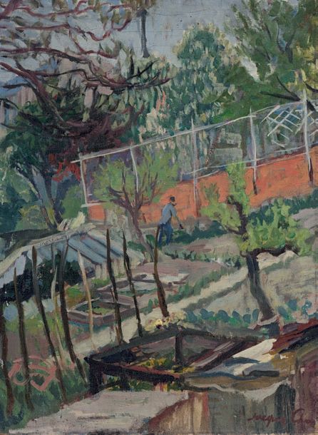Jacques CHAPIRO (1897-1972) Jardin
Huile sur toile, signée en bas à droite, cont&hellip;