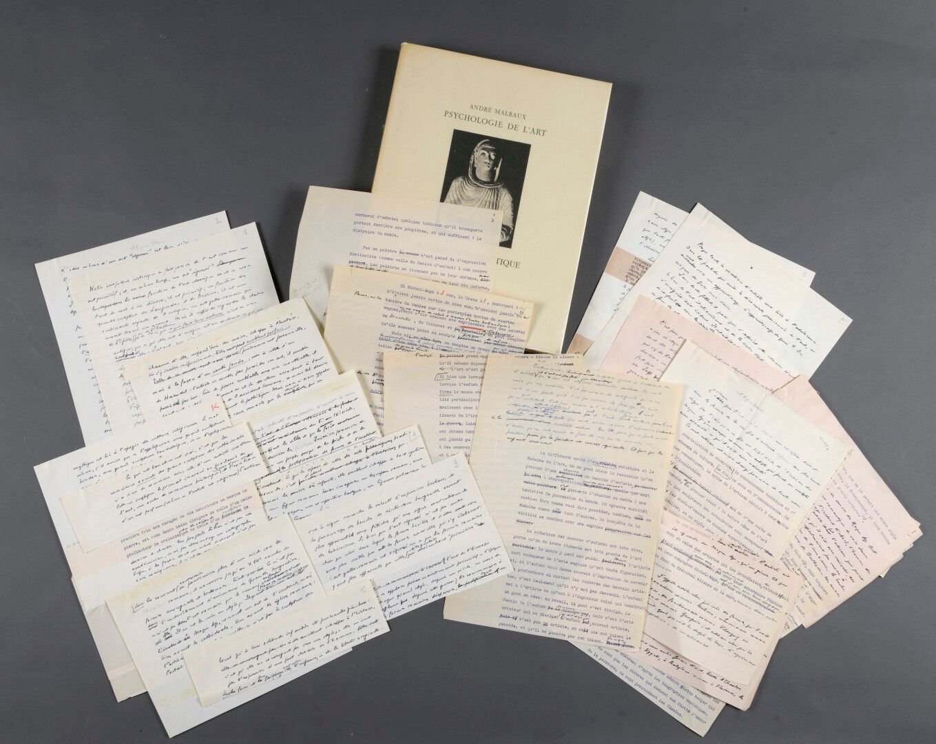 Null 马劳克斯-安德烈[1901年，巴黎-1976年，克雷泰尔]，法国作家和政治家。

艺术心理学。附有安德烈-马尔罗的一封信。附上一封信。

安德烈-马尔&hellip;