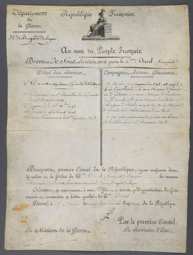 Null 拿破仑一世（Napoleon Bonaparte）[阿雅克肖，1769--圣赫勒拿岛，1821]，皇帝

的法国人。

签名为 "波拿巴"（秘书之手）&hellip;