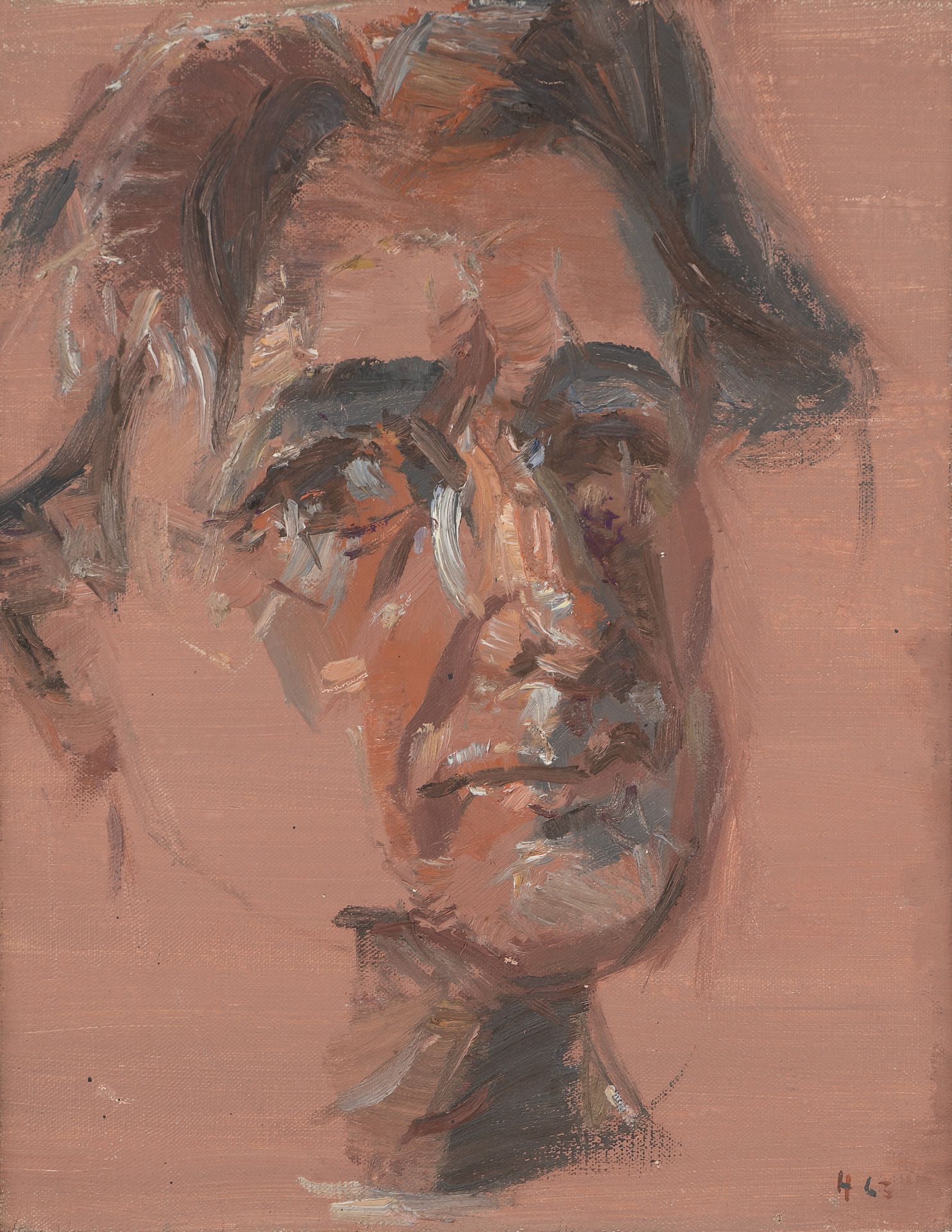 Null Jean HELION (1904-1987) 

"Autoportrait ", 1963

Huile sur toile, monogramm&hellip;