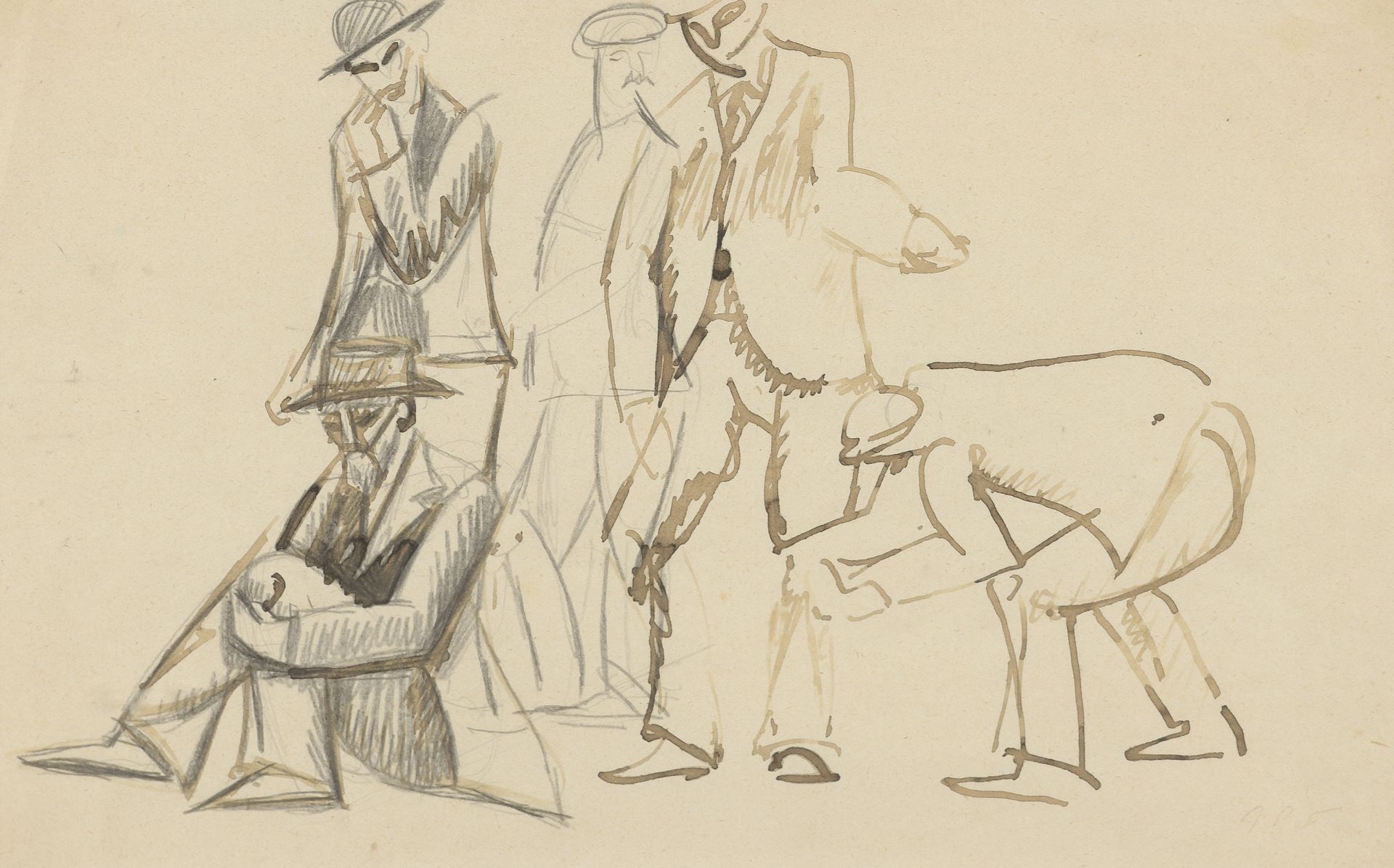 Null Alfred RETH (1884-1966)

"Étude d'hommes" vers 1910-1914

Encre et crayon, &hellip;