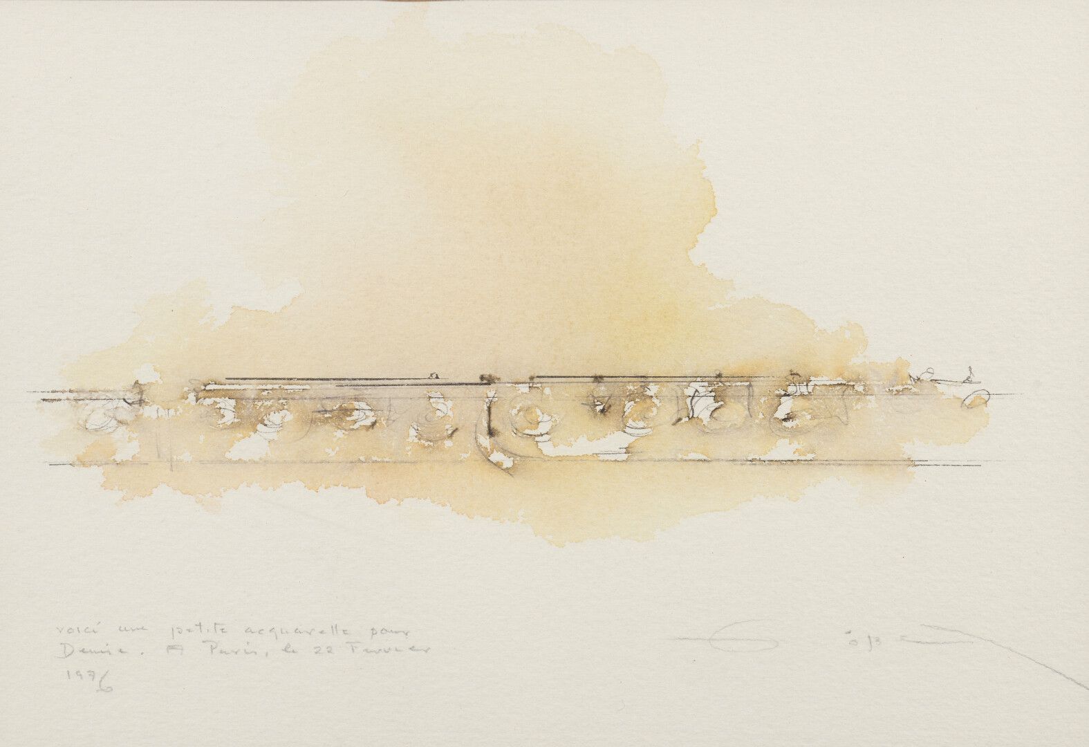 Null 费尔南多-佐贝尔-德-亚拉(1924-1984)


抽象构成, 1976


纸上水彩画，签名、日期和题词 "这是给丹尼斯的小水彩画，在巴黎，197&hellip;