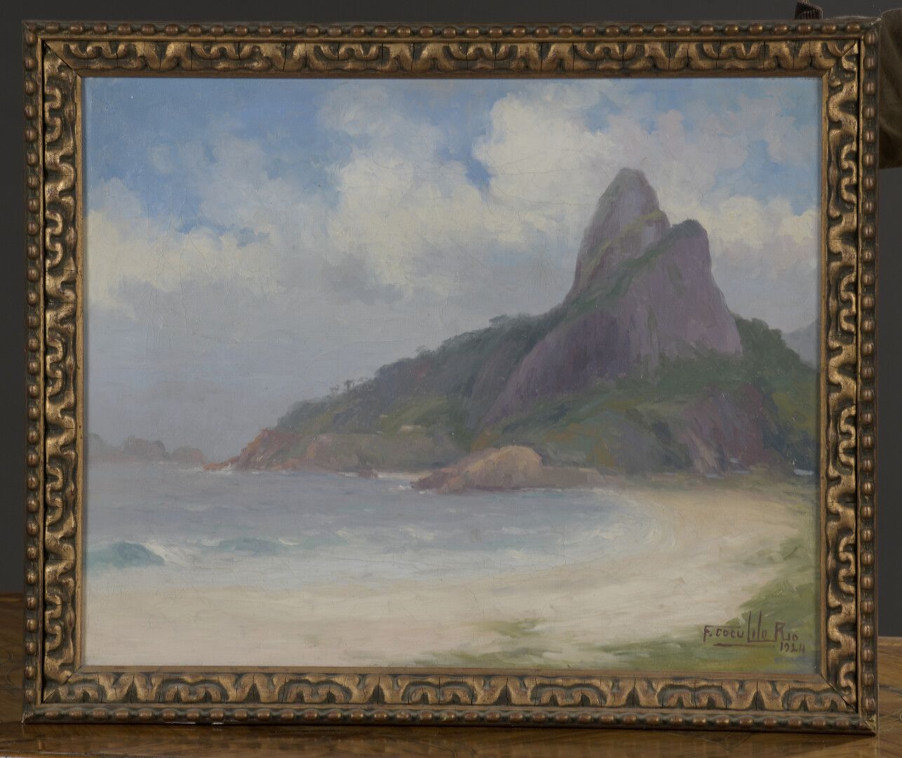 Null 弗朗西斯科-科库利洛(1895-1978)


里约湾，1924年


布面油画，右下方有签名、位置和日期。


40 x 50厘米