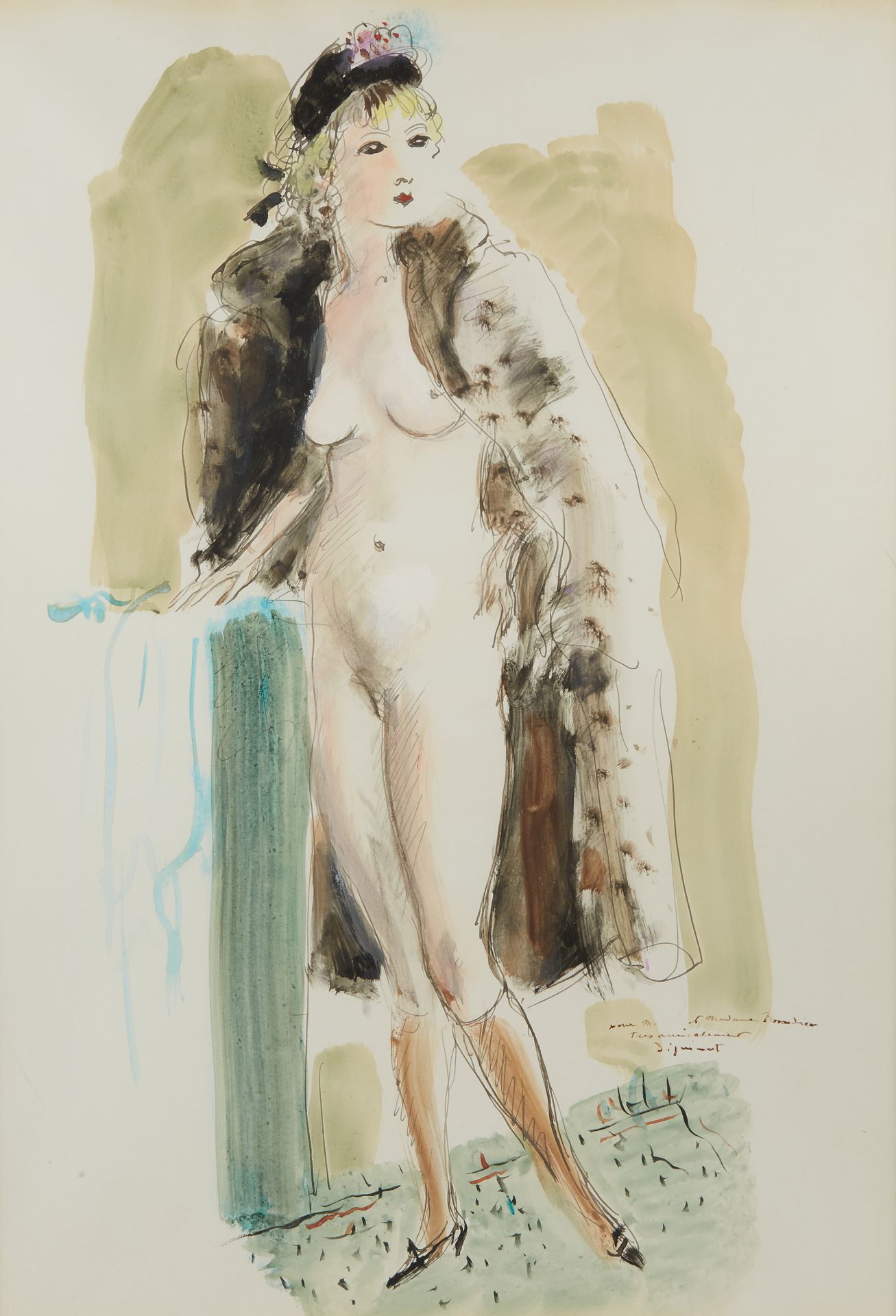Null André DIGNIMONT (1891-1965)

Femme nue au manteau de fourrure

Aquarelle et&hellip;