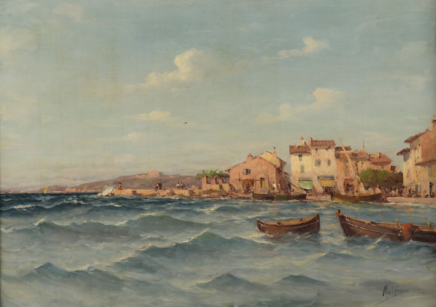 Null 查尔斯-马弗罗伊(1862-1918)


南方的景色


布面油画，右下方有签名。


左上角有小洞。


46,5 x 65,5 cm