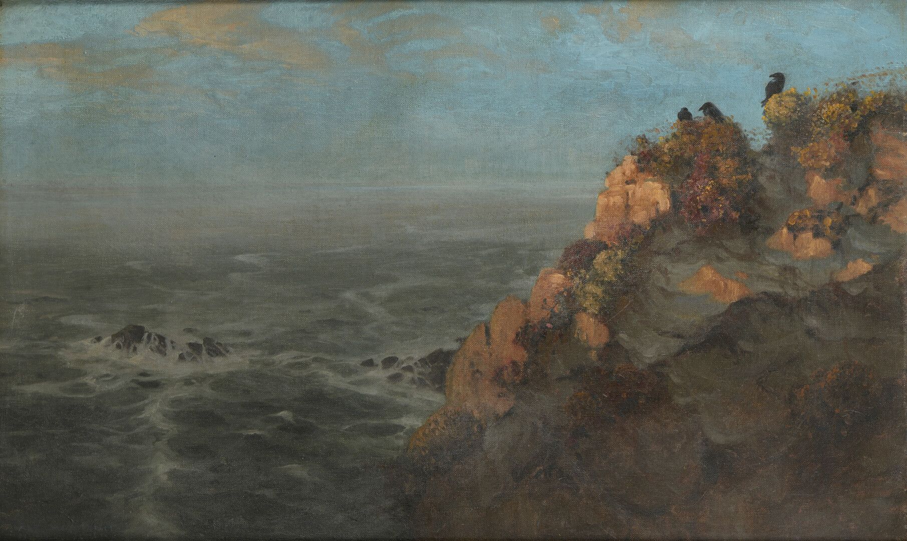 Null 阿尔弗雷德-巴赫曼(1880-1964)


乌鸦看海，布列塔尼


布面油画，左下角有签名，日期为1911年，担架上有会签、标题、位置和日期。担架上&hellip;