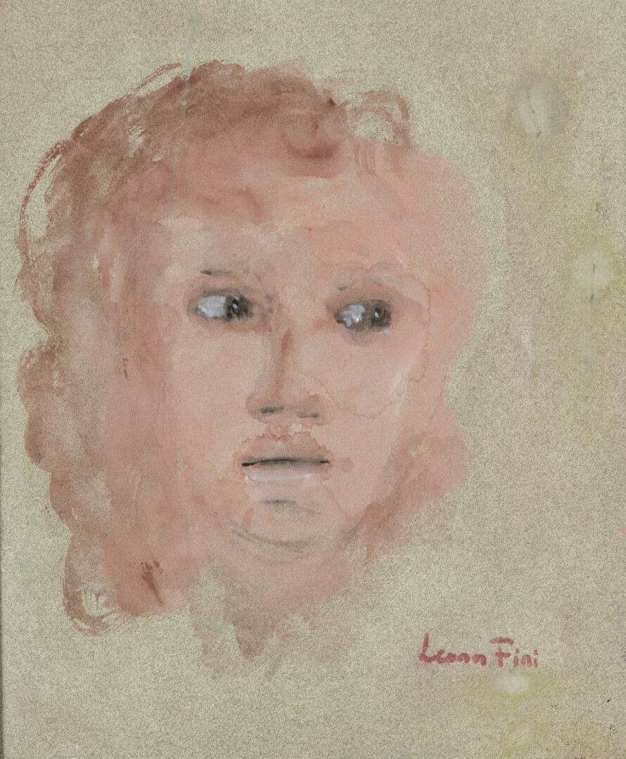 Null 莱昂诺-菲尼 (1907-1996)


半身女人的画像


水彩和水粉画在双色纸上，右下方有签名。


35 x 29 厘米