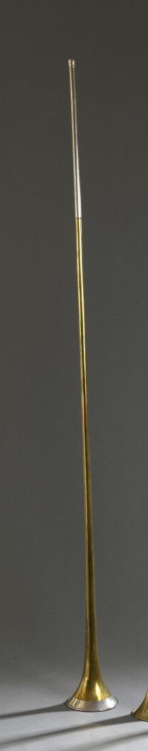 Null Trompe portant la marque: " F.PERINET PARIS " 

Long: 127,50 cm (sans embou&hellip;