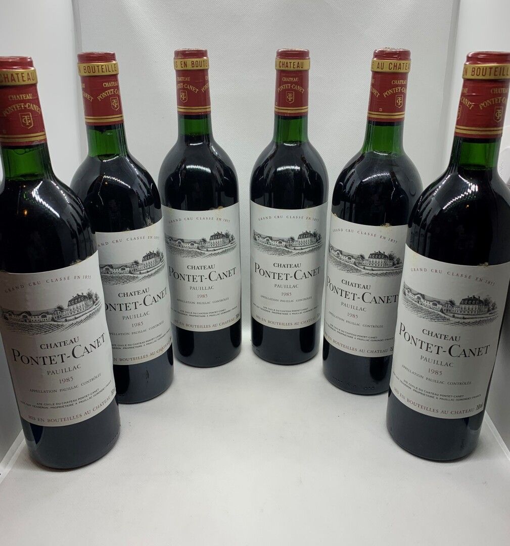 Null 12 bouteilles de Château PONTET-CANET, Grand Cru Classé en 1855, Pauillac 1&hellip;