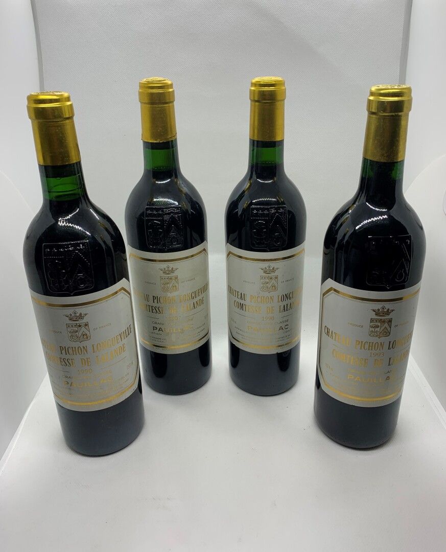 Null 4 bouteilles de Château PICHON LONGUEVILLE COMTESSE DE LALANDE Grand Cru Cl&hellip;