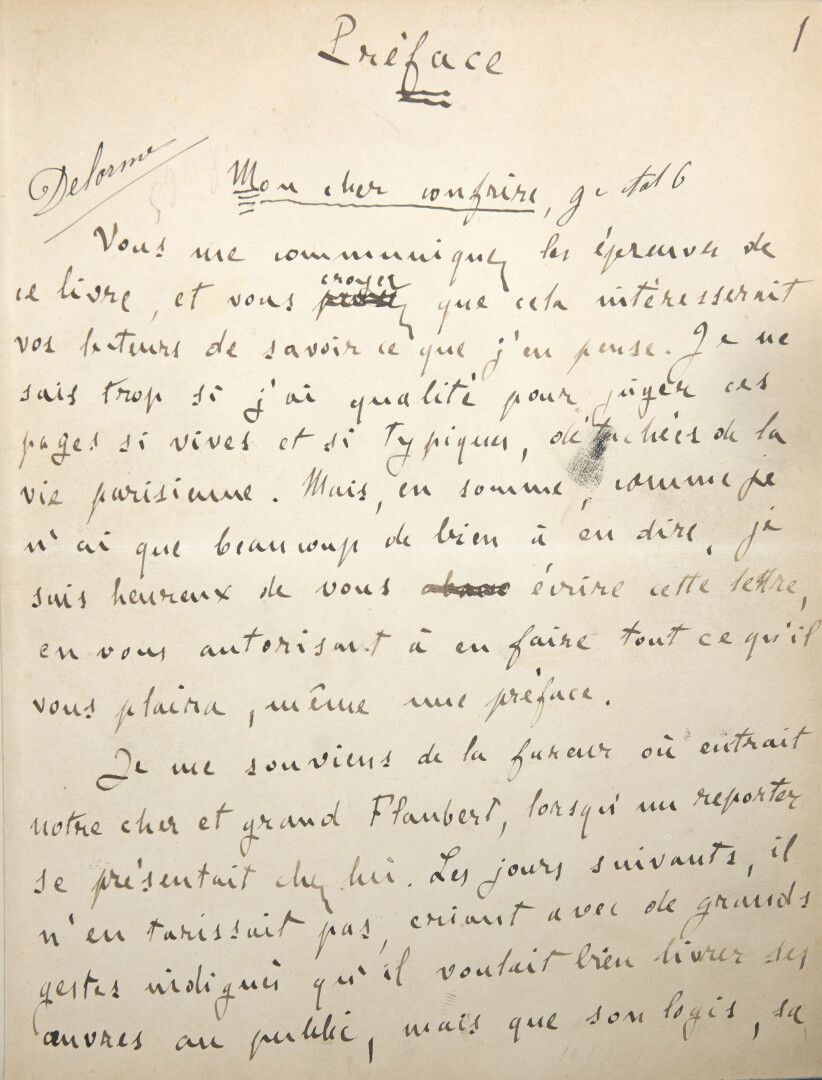 Null ZOLA Émile [París, 1840 - id., 1902], escritor francés.


	Manuscrito autóg&hellip;