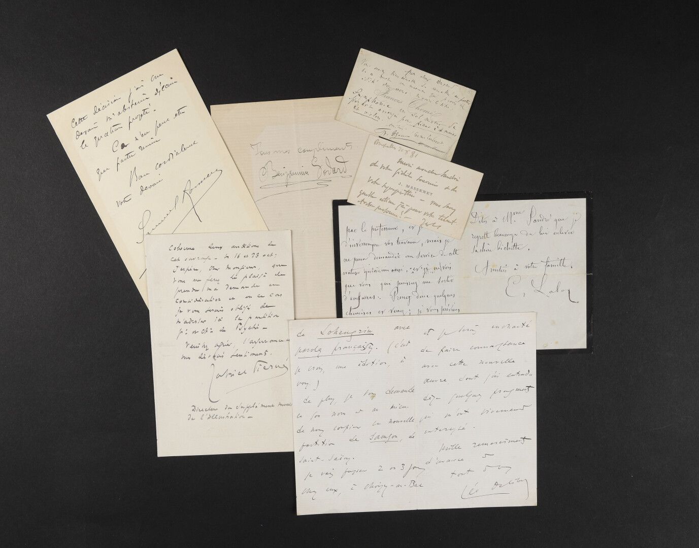 Null MUSIC.


	Set of 7 autograph letters signed by composers and musicians. For&hellip;