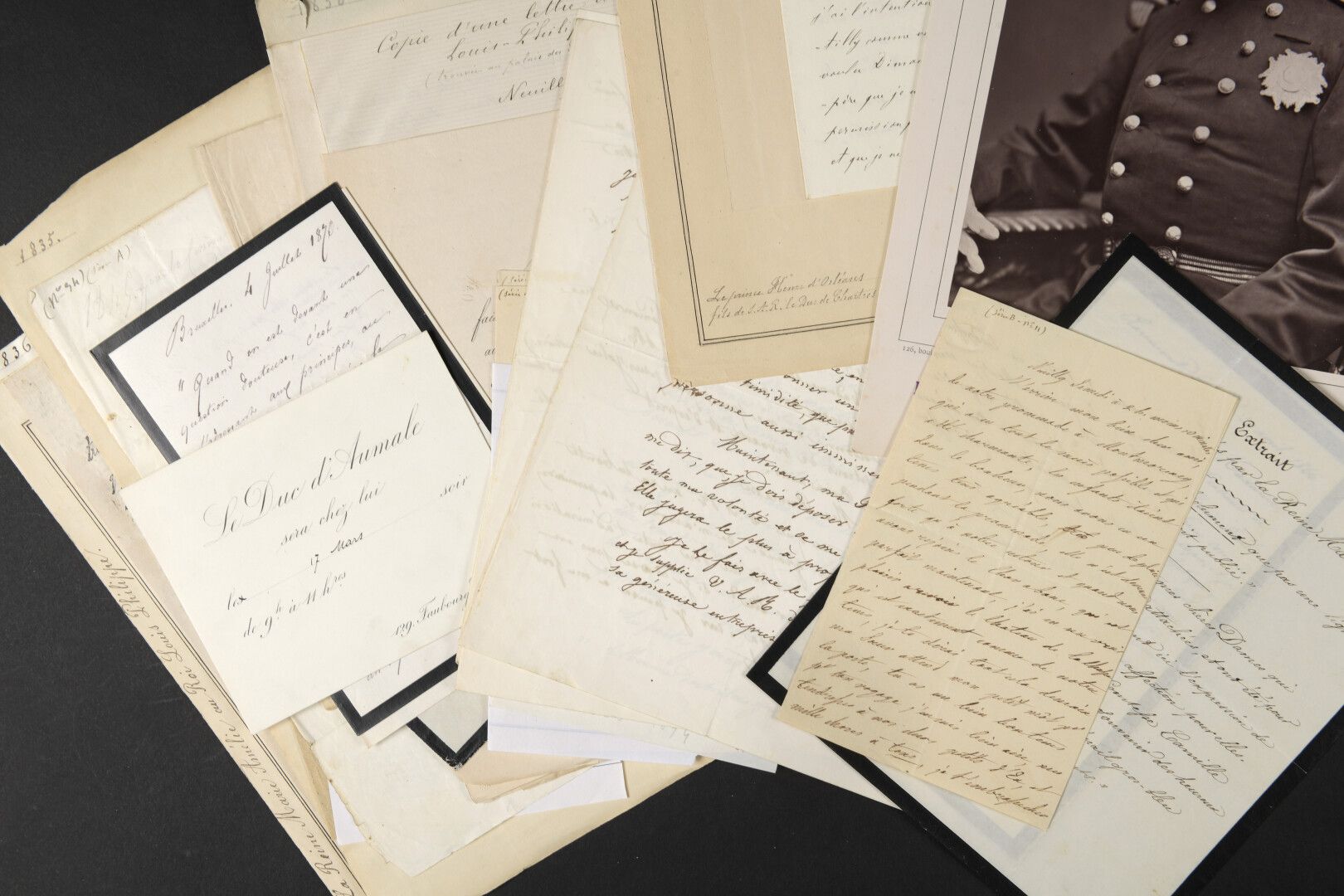 Null ORLÉANS - D'orléans family.


	Set of documents:


	Autograph letter (attri&hellip;