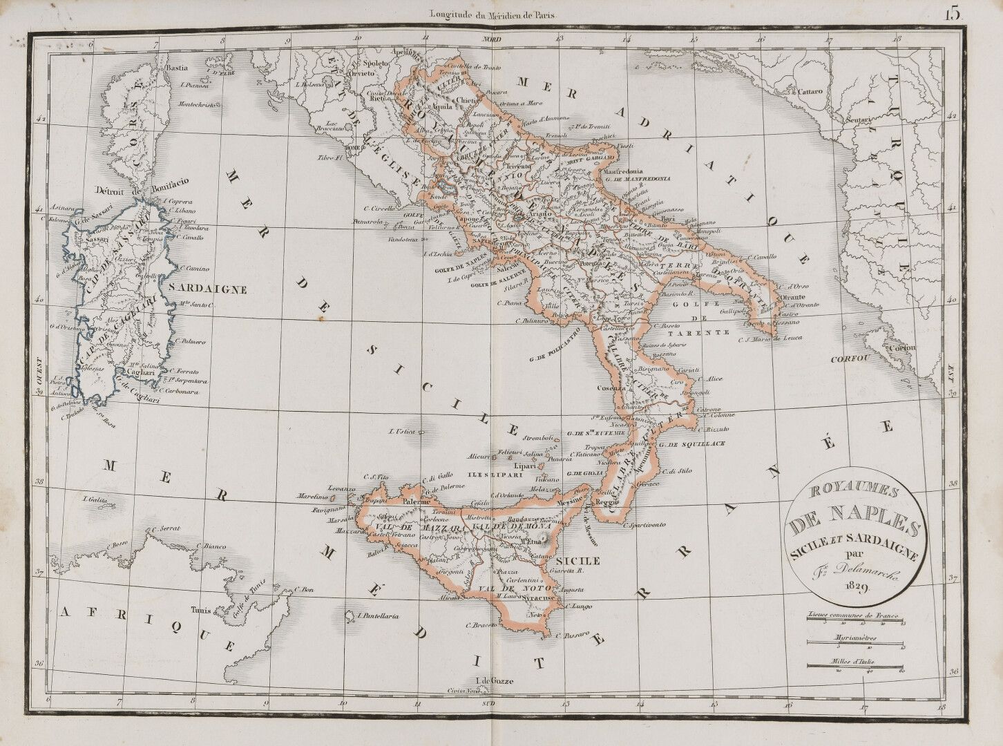 Null ATLAS] - DELAMARCHE, Félix - Atlas de la géographie ancienne, du moyen âge &hellip;