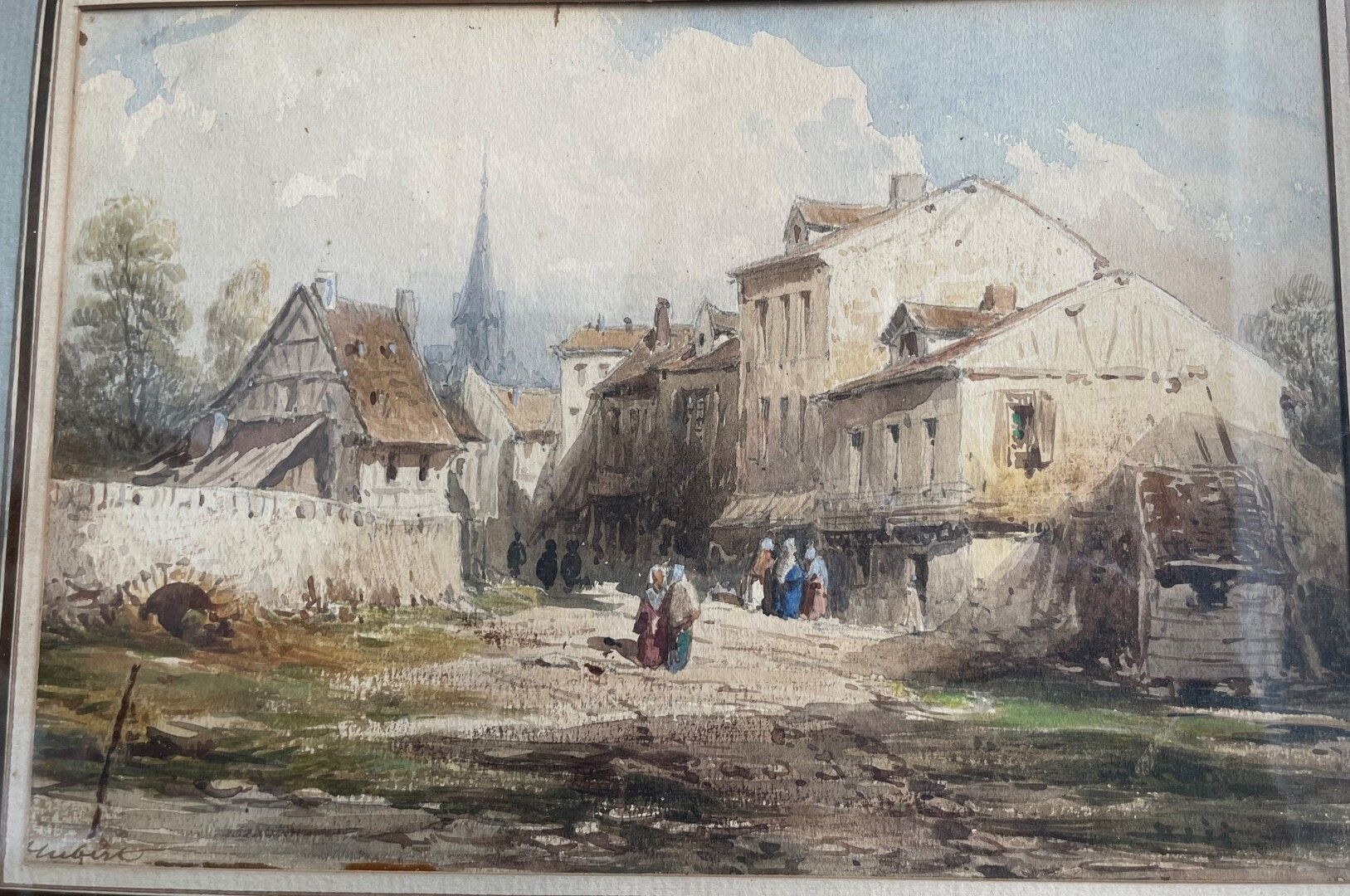 Null School of the XIXth century

"Village scenes".

Two watercolors, one bearin&hellip;