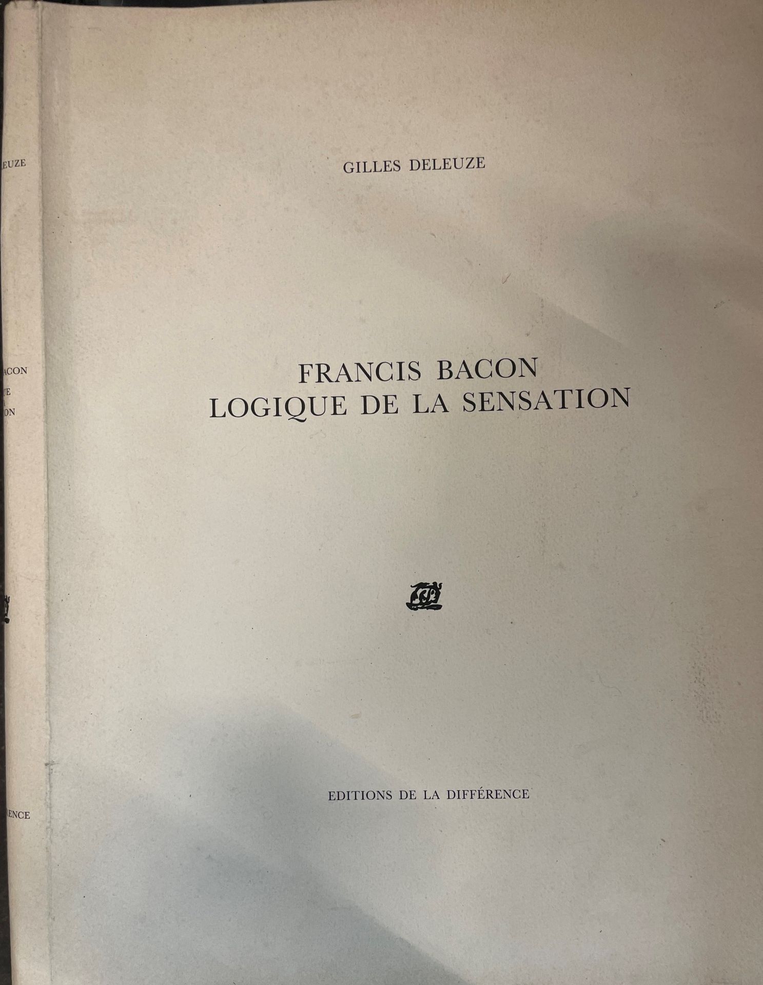 Null 
Gilles DELEUZE

"Francis BACON". Logica della sensazione".

Edizioni de la&hellip;