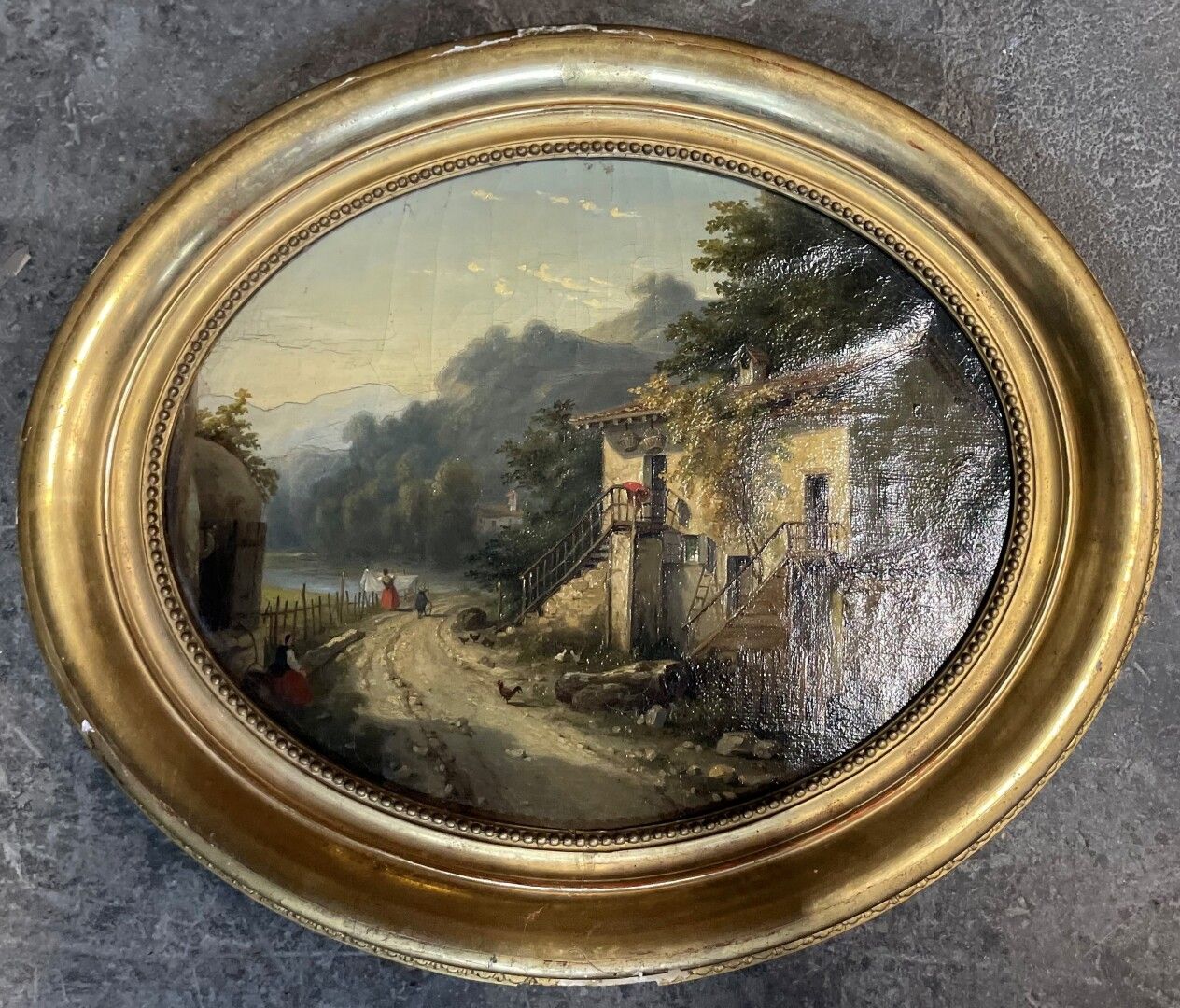 Null ECOLE ITALIENNE DU XIXème SIECLE

Paysage animé

Huile sur toile ovale.

33&hellip;