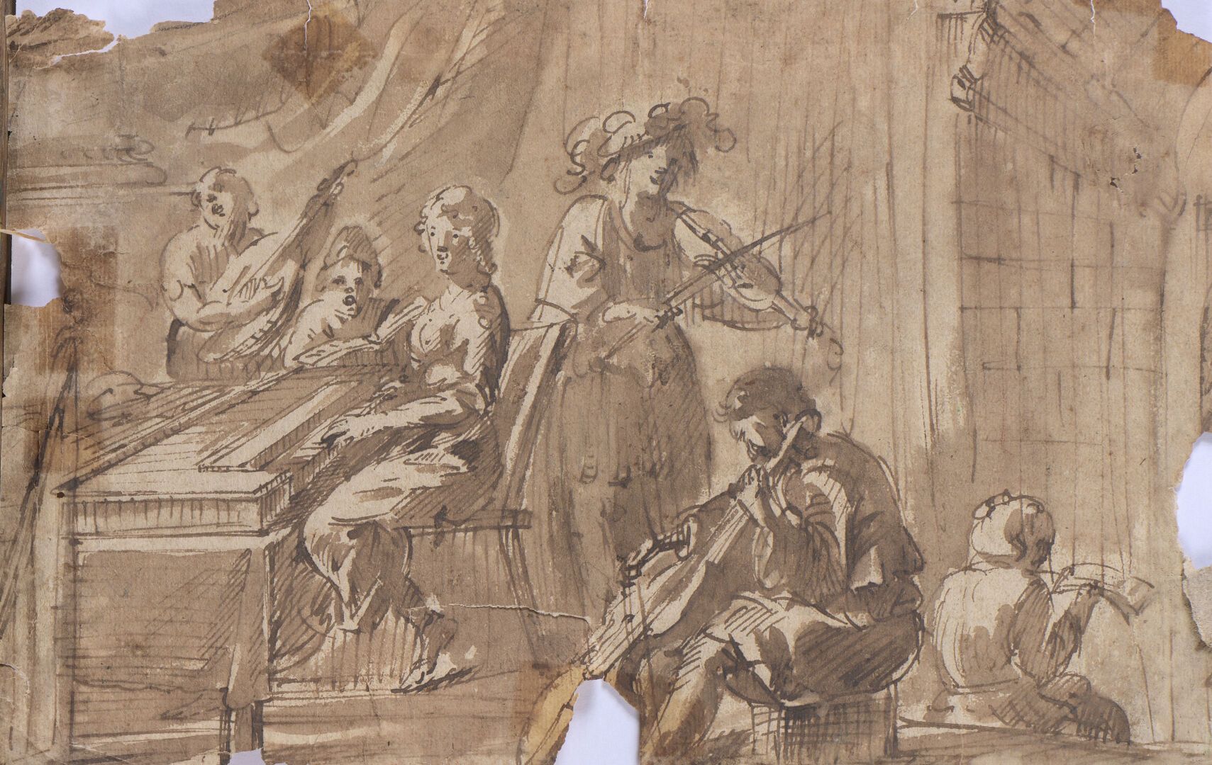Null Ecole FRANCAISE du XVIIIème siècle

Le concert 

Plume et encre brune, lavi&hellip;