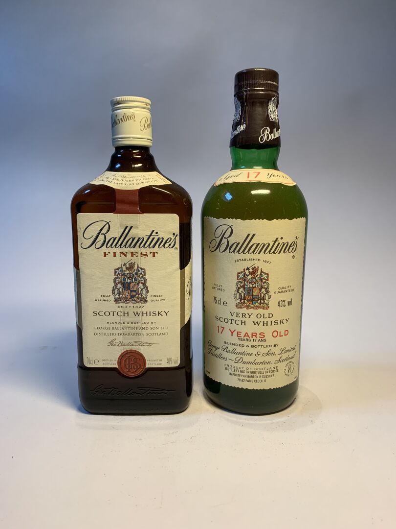 Null 3 bouteilles de BALLANTINE'S :

- Finest Blended Scotch Whisky, 70 cl, 40 %&hellip;